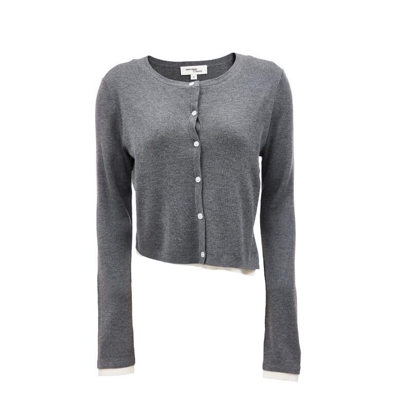 VEROMODA Women's Short Faux Two-Piece Knit Top