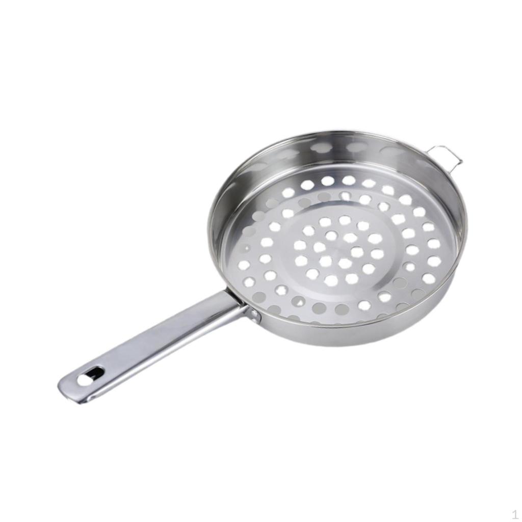 Colino per Gamberi a Foro Grande Freddo Scolapasta per Alimenti Skimmer a Rete Metallica Multiuso Robusto Acciaio Inossidabile