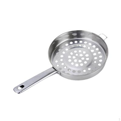 Big Hole Cold Shrimp Colander Food Strainer Metal Multipurpose Sturdy Mesh Skimmer Stainless Steel