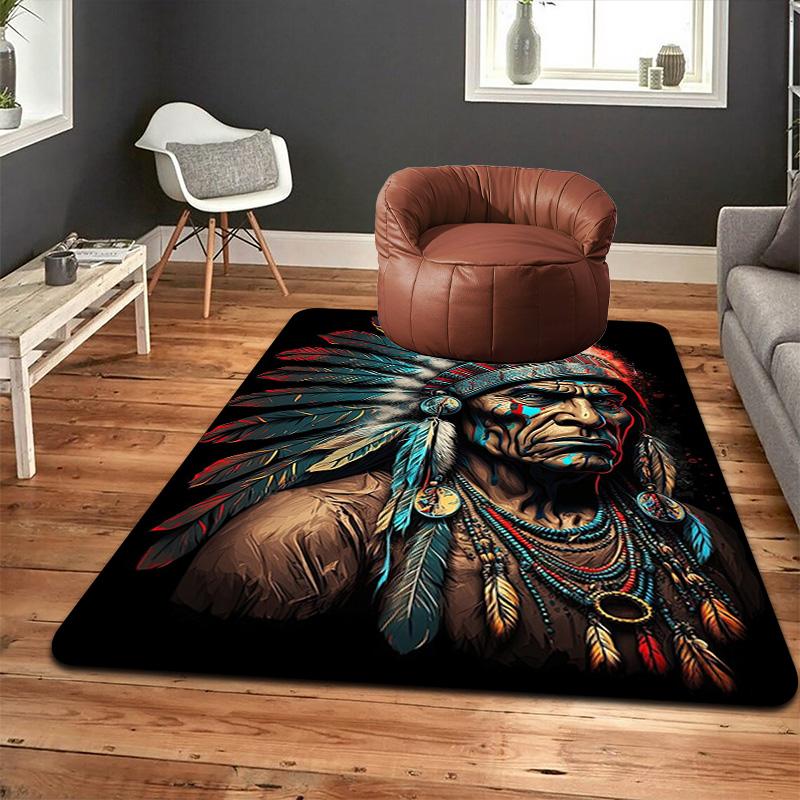 Native Americans Rug Floor Mat for Living Room or Bedroom Soft and Comfortable Carpet a Gift for Birthday and Holiday.DFF0925537