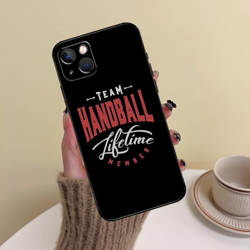 Play Handball Quotes Phone Case For iPhone 14 Pro Max 17 Air 16 15 11 12 13 Pro Max mini 16 Plus 16e Cover Funda