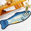 Blue Cartoon Salted Fish Carpet Soft And Washable Home Decor, Suitable For Rooms, Bedrooms, Entrances, And Kitchens