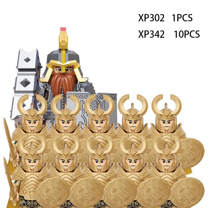 Soldados Élficos Medievais de Rohan Guarda Exército lotr Figuras de Ação Mini Blocos Boneca Montar Blocos de Construção MOC DIY Brinquedos para presentes de criança