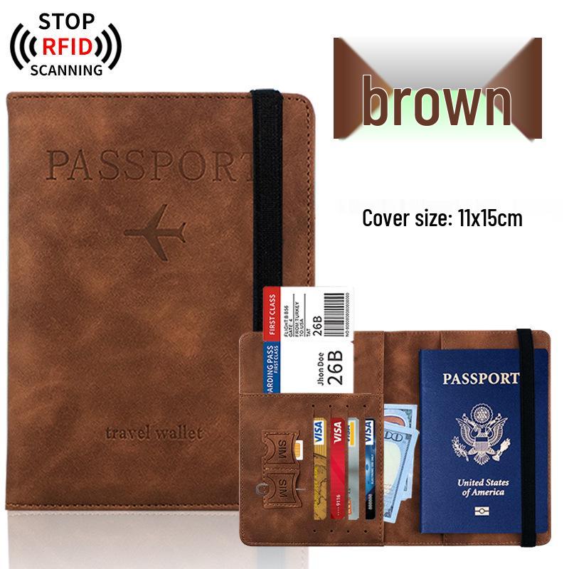Customizable Multi-Color PU Leather Passport Holder Set