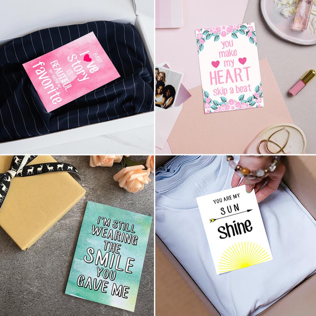Inkdotpot Lunch Box Notes For Adults Teens, Motivation Inspiration Affirmation Cards, Pack of 36, Unique Assorted Designs (Mermaid