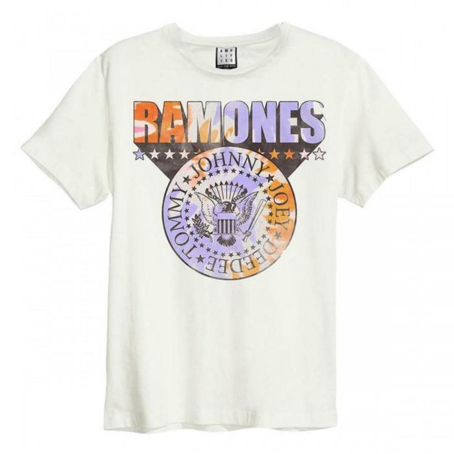 

Amplified Unisex Adult Tie Dye Shield Ramones T-Shirt S чёрный
