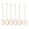 Pack of 6 High Quality Handmade Nonrust Steel Strainers Textured Grip and Hook Efficient Cooking Tasks