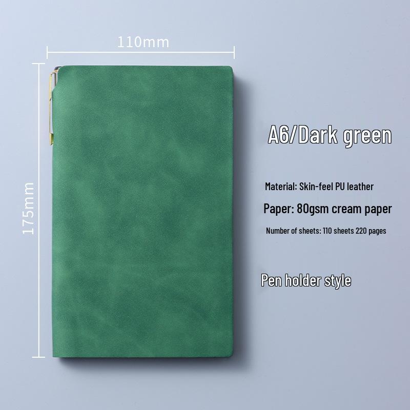 Custom Portable A6 PU Leather Notebook with Logo Printing – Thick, High-Value, Compact Design