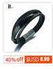Para Meu Filho Coragem da Mamãe PAPAI Pulseiras Homem Masculino Menino Aço Inoxidável Silicone Preto Esportes Amor Familiar pulseira Ajustável
