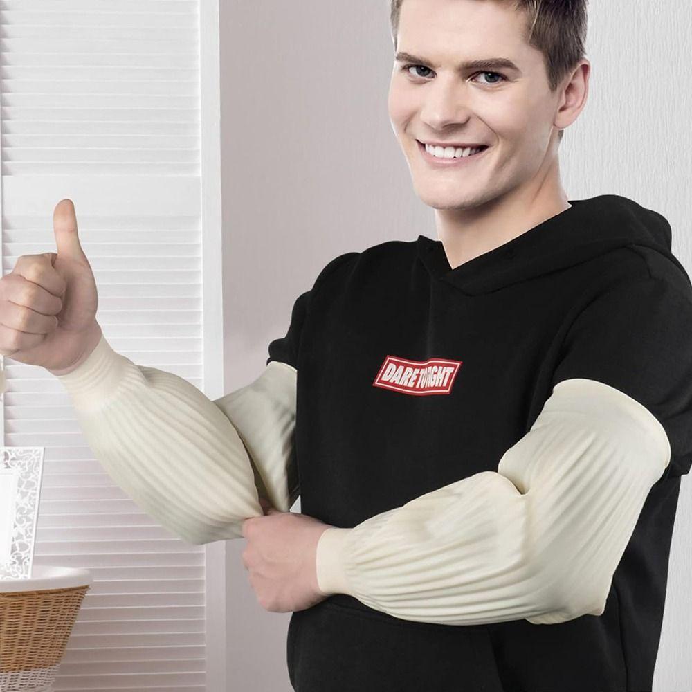 Waterproof Latex Arm Sleeves Thickened Arm Protector Durable Housekeeping Sleeve Cover  Household