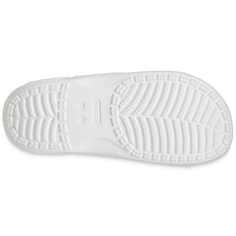 Crocs Soft Sole Comfortable Outdoor One-Heel Slippers Women's White