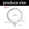 Rhinestones Crystal Heart Chokers Necklace Edgy Stacking Jewelry Stackable Clavicle Chain For Women Daily Wear Gift