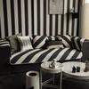 Nordic Black White Plaid Sofa Covers Cotton Soft Cushion Case Modern Four Seasons Non-slip Sofas Towel L-shaped Home Protective