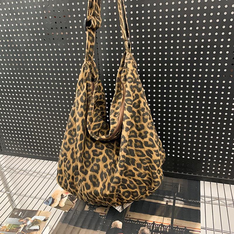 Japan and South Korea Simple Lazy Style Literary Wash Canvas Bag Large Capacity Messenger Bag Student Shoulder Bag Leisure Shopping Bag