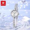 OLEVS Volle Diamant Quarzuhren Damen Luxus Elegantes Armband Armbanduhr Wasserdicht Damen Kleid Armbanduhr