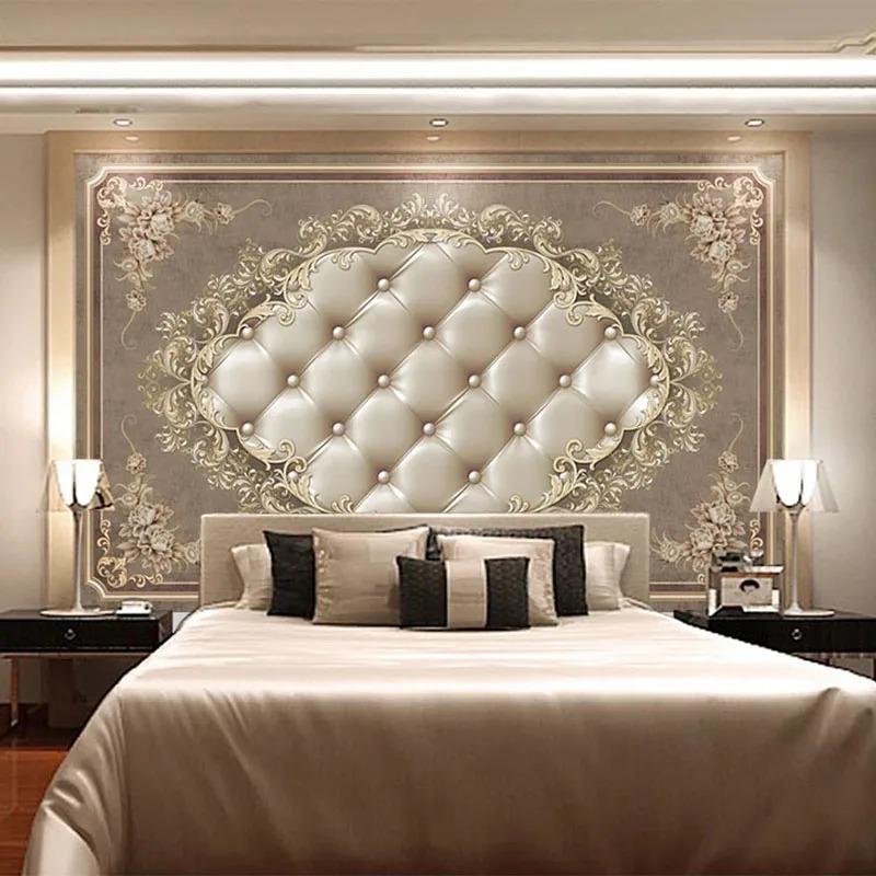 Europäischer Stil Retro Tapete Schöne Blume Weiche Rolle Fotowand Wandmalereien Wohnzimmer TV Sofa Schlafzimmer Luxus Fresko