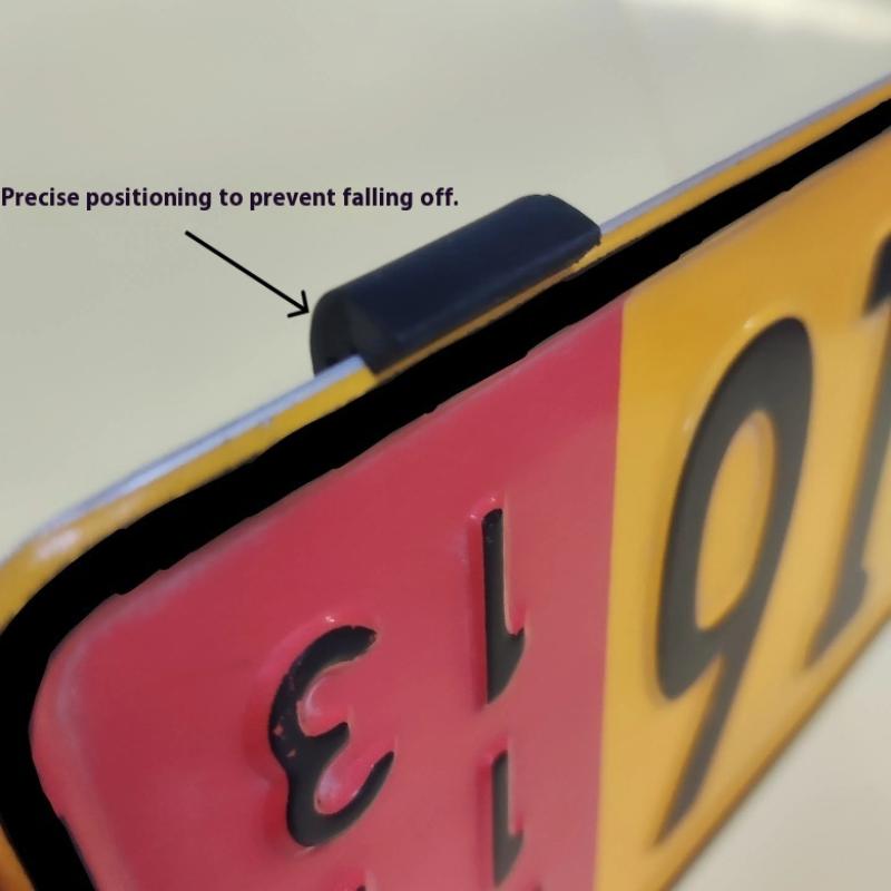 4Pcs Weather-Proof Frameless License Plate Frame Frameless License Plate Mount Car Tag Frame For Front And Rear Car Tags