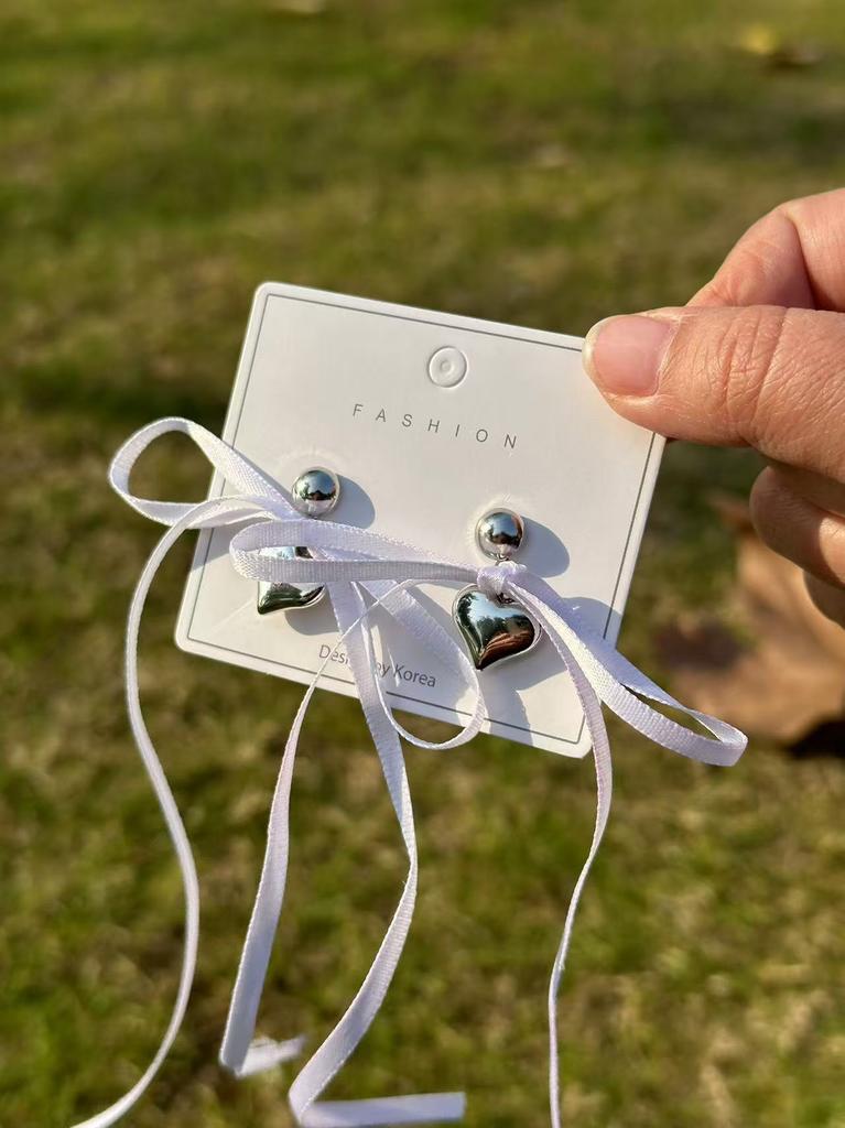 Korean Romantic Imitation Pearl Beaded Choker Heart-Shaped Pendant Necklace Banquet Wedding Jewelry