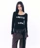SETUP-EXE Love U-Neck Top / Black