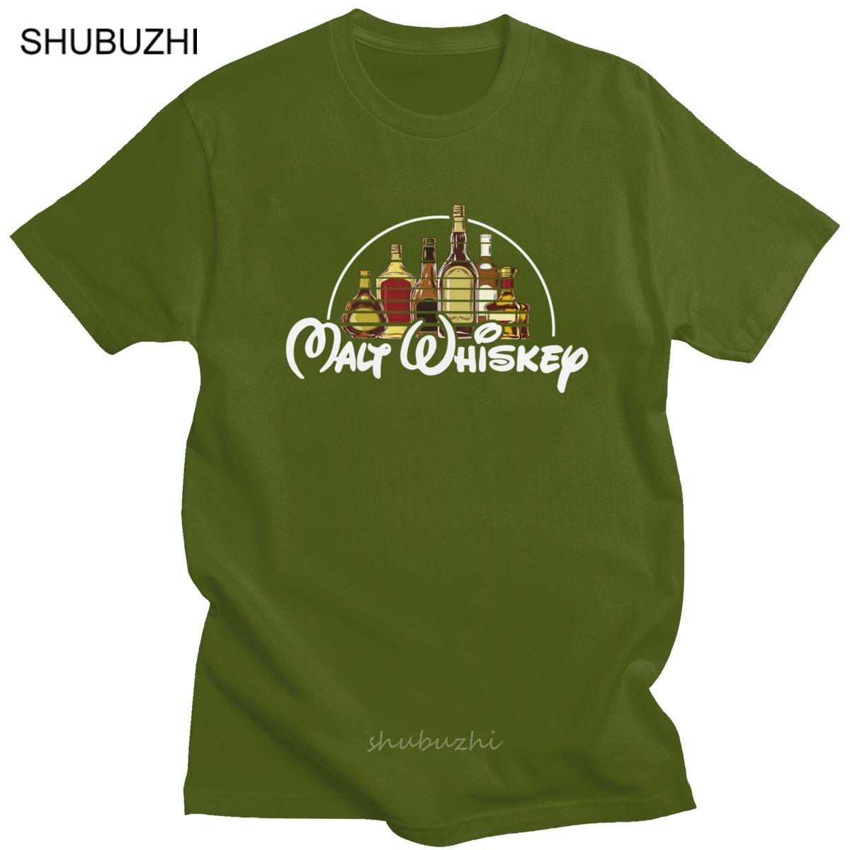 

Летний топ с круглым вырезом и 3D-принтом виски, модная повседневная мужская футболка с коротким рукавом XXL армия зеленый