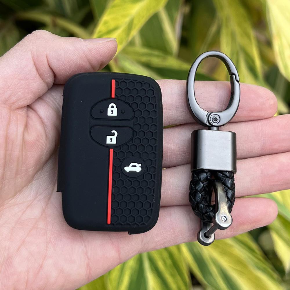 Silicone Car Fob Key Case Holder Cover Shell for Toyota Camry Prius Land Cruiser Prado 150 Crown for Subaru Foreste XV Remote