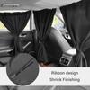 Universal Car Curtain Set for Privacy Blocking Sunlight UV Shade for Sleep Camping Travel Night 2 or 4pcs
