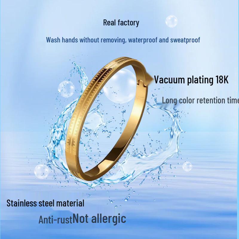 Unisex Titanium Steel Bracelet: Non-fading, Personalized Fashion Accessory