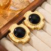 Vintage Round Women's Earrings With Heavy-duty Quality Fashionable Versatile High-end Feel