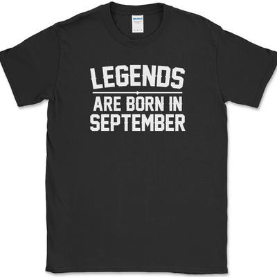 Legenden werden im September geboren T-Shirt Lustiger Geburtstags-Humor Geschenk Neuheit T-Shirt