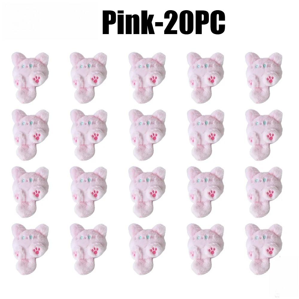 1-20PCS Fashion Long Tail Cat Tail Keychain Filling Cat Bag Decoration Keychain Cat Cute Christmas Birthday Gifts Keyring