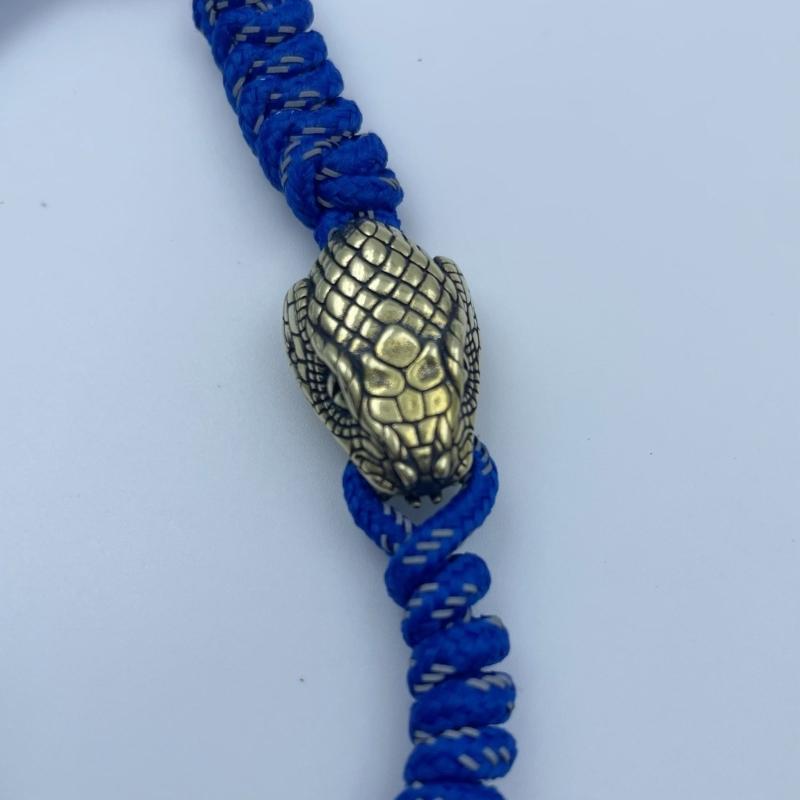 Snake Head Beads for Crafting Unique Charm Accessories and Paracord Enthusiast Gear Large Hole