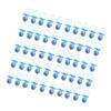 Pack of 50Pcs Cute Acrylic Pacifiers for Baby Shower Game and Gender Reveal Party Decorations Blue/Pink Full Moon Gift