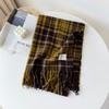 Circle yarn plaid shawl women's winter high-end atmosphere red scarf three christmas scarf shawl