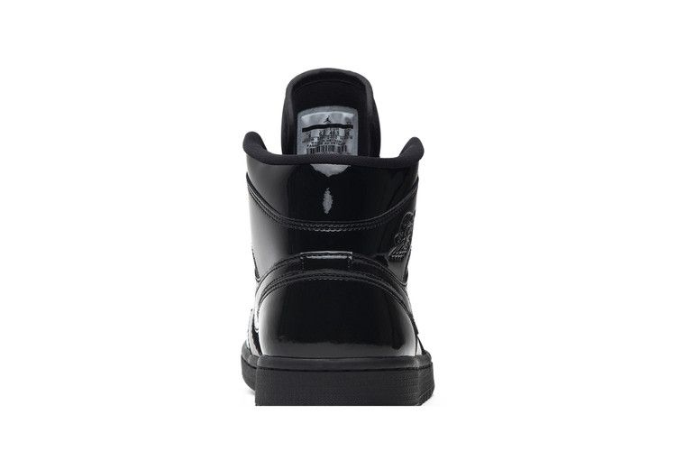 Women's Sneakers Nike Jordan 1 Mid SE Triple Black Patent (Women's) Black/Black-Black-Black
