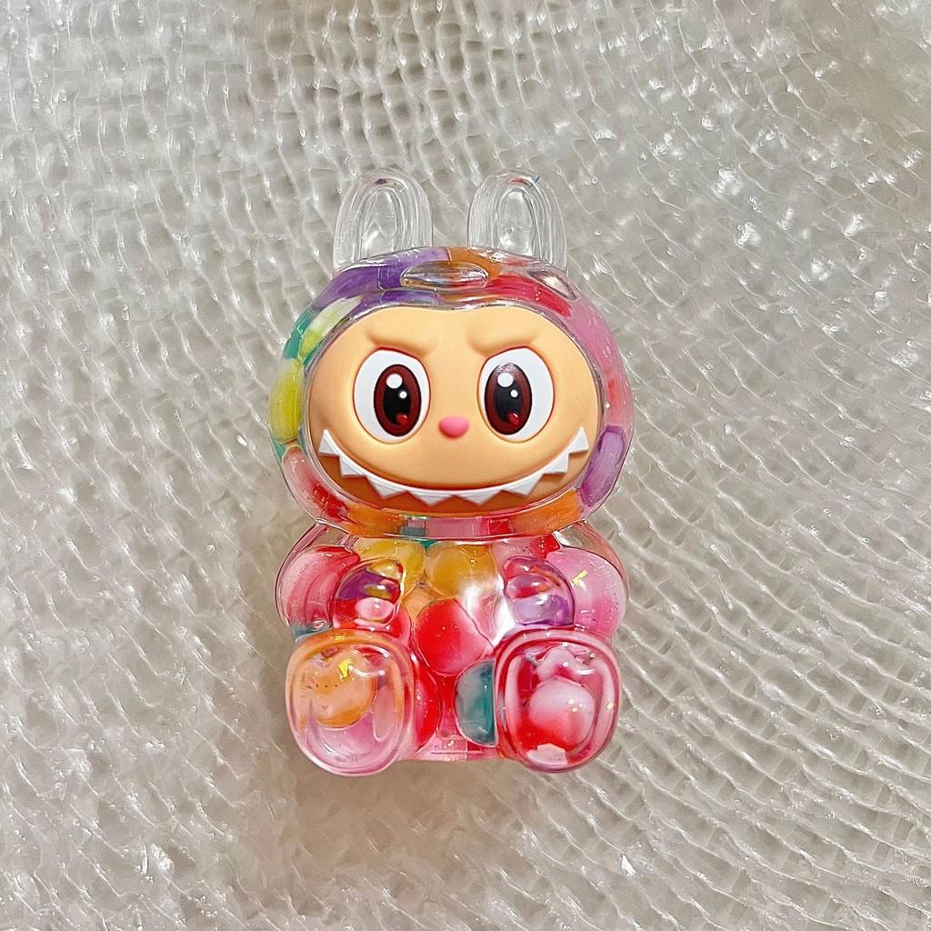 

Большая фигурка бутылки с цветным песком в ярком акриле для уникального домашнего декора Colorful Beads