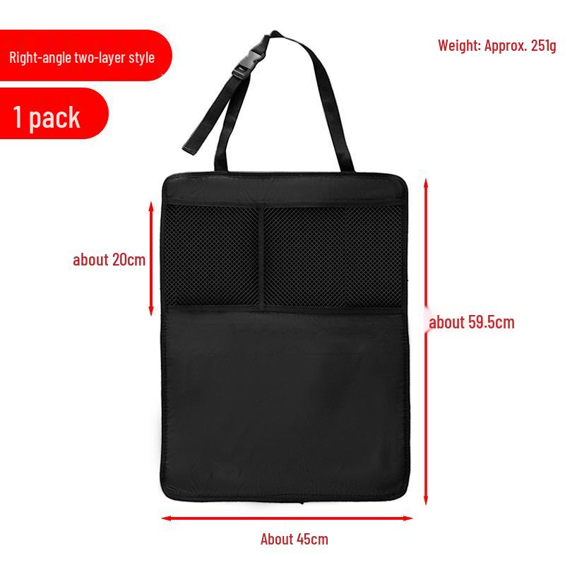 Universal Car Kick Mat with Storage - Rear Seat Protector for Children