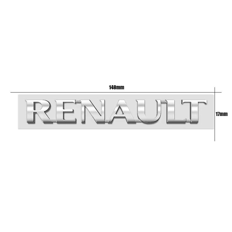 For Renault Car Letter Logo Sticker Auto Tail Decoration Accessories Megane 3 2 4 Clio4 5 Captur Trafic Scenic2 Austral Kangoo Y555