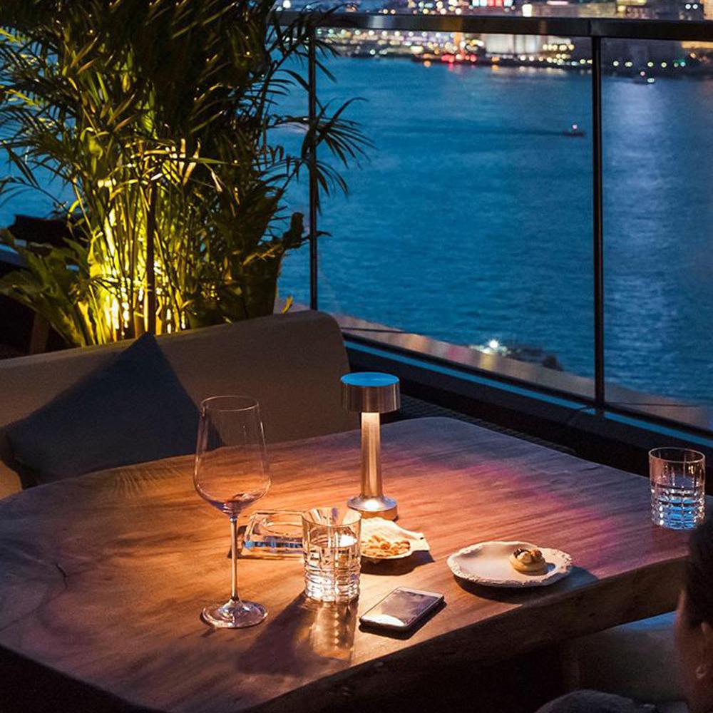 Retro Table Lamp Metal Touch Decor for Bar Coffee Restaurant Decoration Light Desk LED Rechargeable Night Light Bedroom Decor