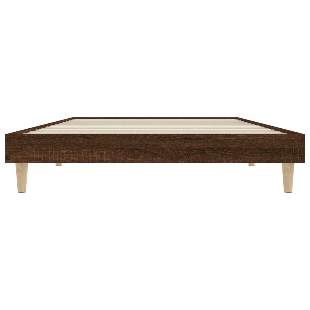 Vidaxl Bed Without Mattress, Brown Oak, 90X200 Cm