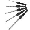 5pcs 1/4" Hex Shank Wood HSS Drill Bit Set Quick Change Tool 2/3.2/4/5/6mm