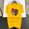 100%Cotton Tops 2024 Dragon Year Cina Cartoons Short Sleeve Men Street T-Shirts Loose Oversized Tees Breathable Soft Clothing