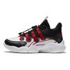 Li Ning Comfortable Daily Non-Slip Shock Absorbing Wear-Resistant Low-Top Basketball Shoes Kids Sneakers White Black YKBS010-1