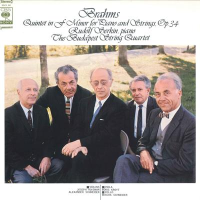 LP-skiva RUDOLF SERKIN, JOSEPH ROISMAN, ALEX - Brahms: Piano Kvartett I F-Moll Op SOCL68 CBS SONY - Japan Klassisk Begagnad