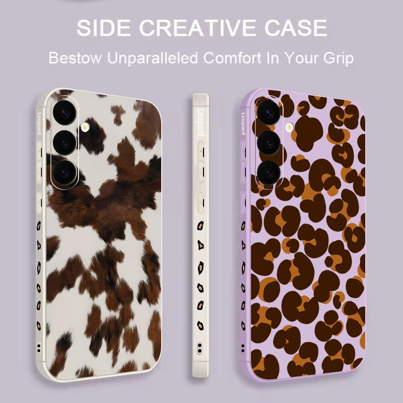 Leopardenmuster Hülle Für Samsung Galaxy S26 S25 Ultra S24 S23 S22 Plus S21 FE A15 A16 A17 A35 A36 A54 A55 A56 5G Weiche Hülle