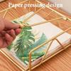 Napkin Holder for Table Flat Napkin Dispenser with Weighted Arm Square Cocktail Paper Holder for Kitchen Dining Room Restaurant Decor
