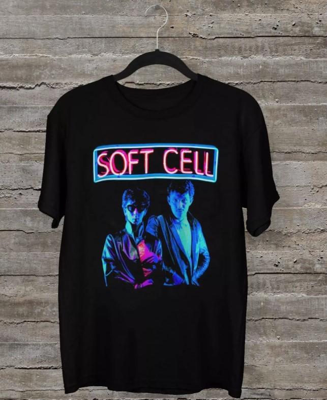 

NEW Soft Cell 2025 Shirt Gift Fan Black All Size T-Shirt Unisex T-Shirt XXXXL