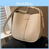 2024 New Fashion Women's Shoulder Bag Urban Simple Style Pu Bucket Bag Black