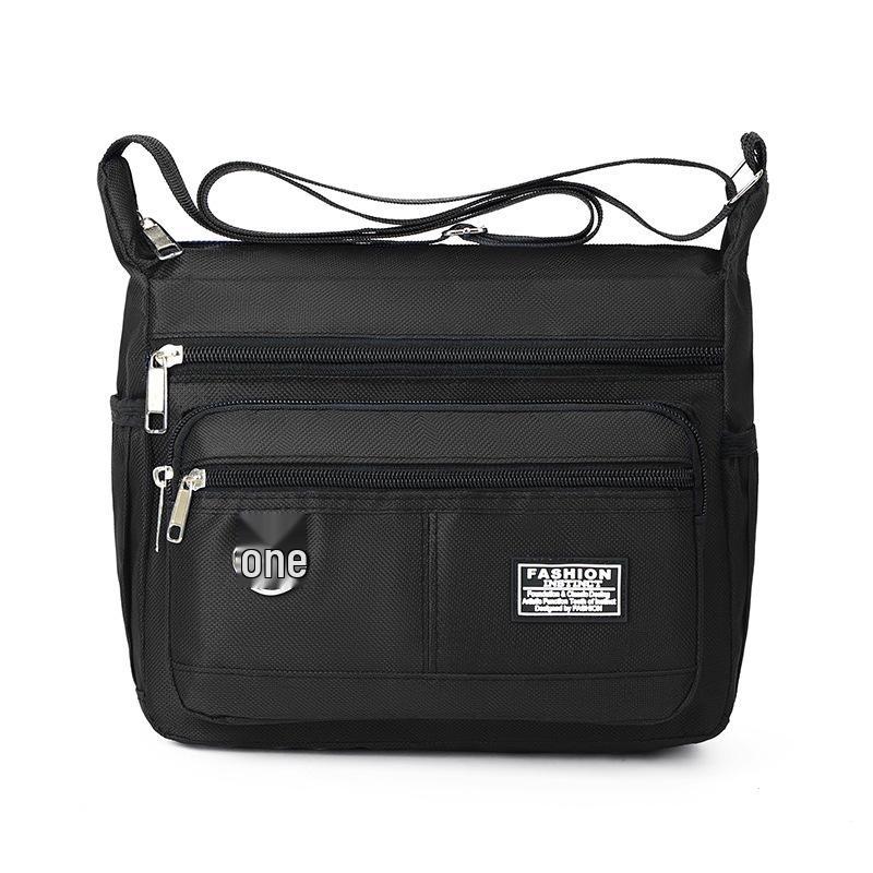 

Men s Waterproof Wear-resistant Crossbody & Single Shoulder Casual Backpack with Business Pocket чёрный