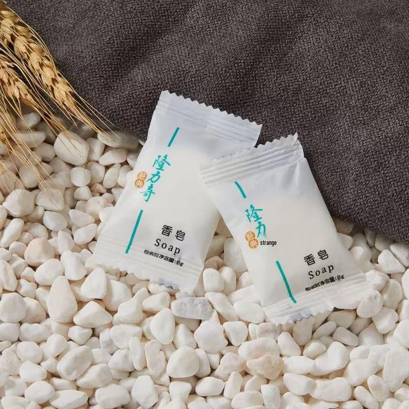 Longliqi Disposable Hotel Soap, 8g Square Bar