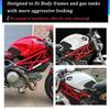 Para Motocicleta Ducati Monster 1100 1100S 796 795 696 Todos os Anos Serve Adesivos de Proteção para Tanque Almofadas de Tração Lateral para Joelhos Antiderrapante